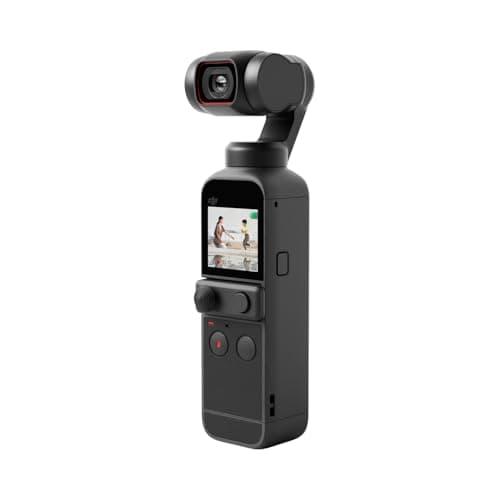DJI Pocket 2 - Handheld 3-Axis Gimbal Stabilizer with 4K Camera, 1/1.7” CMOS, 64MP Photo, Pocket-Sized, ActiveTrack 3.0, Glamour Effects, YouTube TikTok Video Vlog, for Android and iPhone, Black