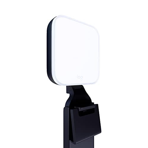 Logitech for Creators Litra Glow Premium LED Streaming Light with TrueSoft, adjustable mount, video lighting for recording streams, PC/Mac - Graphite