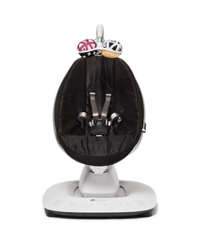 4moms MamaRoo Multi-Motion Baby Swing, Bluetooth Enabled with 5 Unique Motions, Black