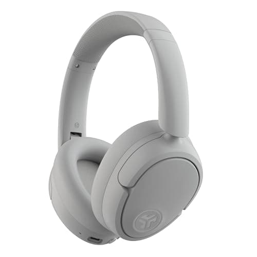 JLab JBuds Lux ANC Wireless Headphones, Cloud White, Hybrid Active Noise Cancelling, Customizable Sound, Spatial Audio Compatible, Premium Over-Ear Bluetooth Headset