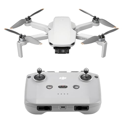 DJI Mini 4K, Drone with 4K UHD Camera for Adults, Under 249 g, 3-Axis Gimbal Stabilization, 10km Video Transmission, Auto Return, Wind Resistance, 1 Battery for 31-Min Max Flight Time, Intelligent