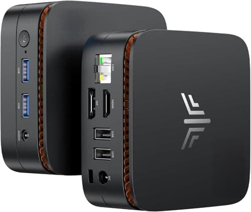 KAMRUI Essenx E1 Mini PC, N95 Processor (up to 3.4GHz), 12GB LPDDR5 RAM 256GB M.2 SSD, Mini Desktop Computer Support Dual 4K, WiFi, Ethernet for Business, Office, Home