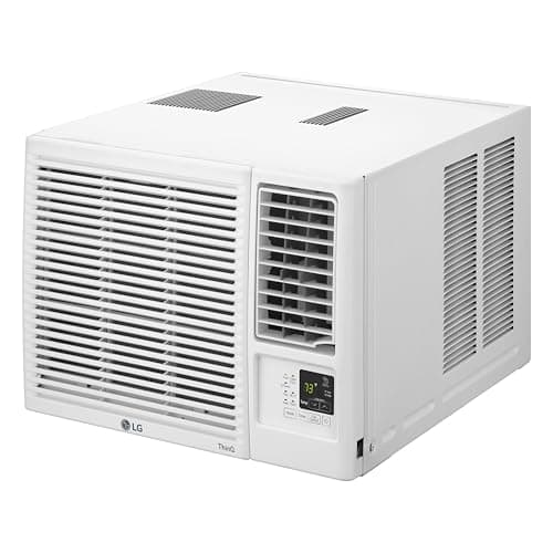 LG LW8023HRSM 7600 BTU Smart Wi-Fi Enabled Window Air Conditioner with Energy Save Function and ThinQ Technology (White)