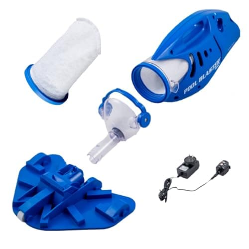 POOL BLASTER Max Cordless Pool Vacuum for Deep Cleaning & Strong Suction, Handheld Rechargeable Swimming Pool Cleaner for Inground and Above Ground Pools, Hoseless Pool Vac by Water Tech