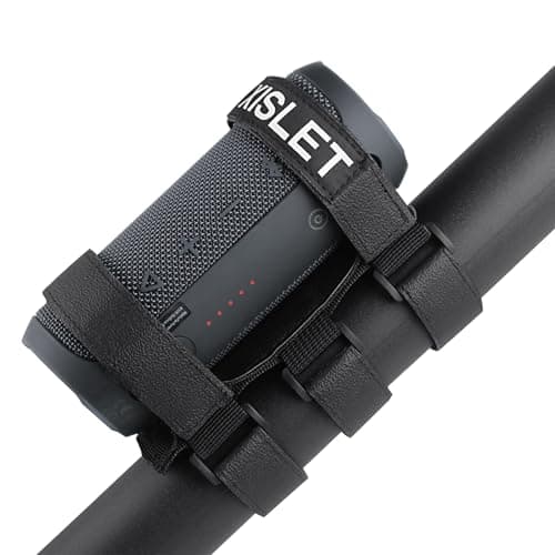 Xislet Portable Speaker Mount for UTV Sound Bar Golf Cart Ebike Scooter Boat Railing Removable Bluetooth Wireless JBL Speaker Holder Strap Fits JBL Charge 5 6 Flip 5 6 Side by Side Accessories