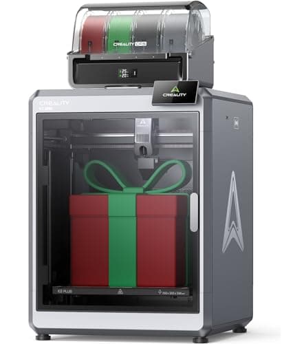 Creality K2 Plus Combo 3D Printer, Multi Color Printing with New CFS 600mm/s High-Speed Full Auto-Leveling Dual Al Camera Next-Gen Direct Drive Extruder Large Build Volume 13.78x13.78x13.78inch