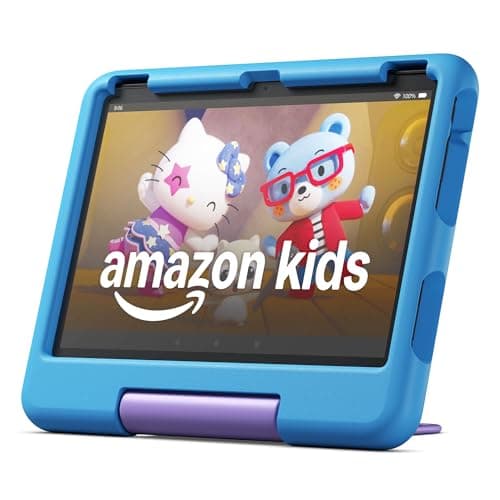 Amazon Fire HD 10 Kids tablet (newest model) ages 3-7 | Bright 10.1" HD screen with included ad-free and exclusive content, robust parental controls, 13-hr battery, 32 GB, Blue