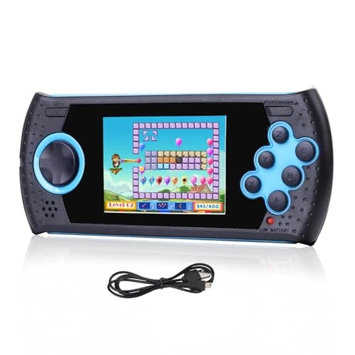 16 Bit Handheld Game for Kids Built-in 230 HD Classic Retro Video Games USB Rechargeable 3.0 Inch Childrens Travel Electronics Toys Portable Gaming Player System Gift for Boys Girls Ages 4-8-12