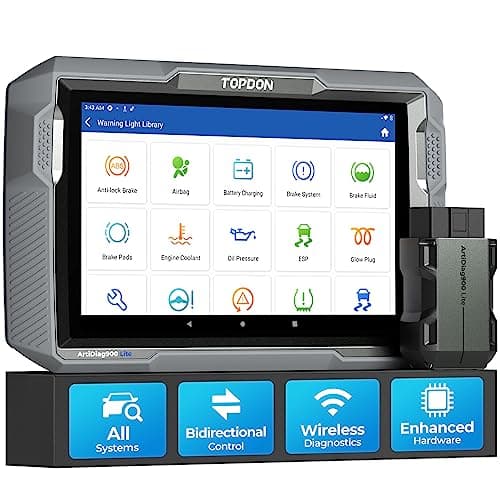 TOPDON Bidirectional Scan Tool, 2025 New ArtiDiag900 Lite Automotive Diagnostic Tool for Full System, Scanner for Car with Active Test, 8 Reset, Wireless OBD2 Scanner Diagnostic Tool for All Vehicles