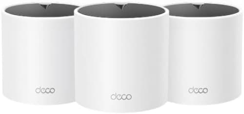 TP-Link Deco X15 Dual-Band AX1500 WiFi 6 Mesh Wi-Fi System | Replaces Routers and Extenders | Covers up to 5,600 sq.ft. | 2 Gigabit Ports per Unit, Supports Ethernet Backhaul, 3-Pack