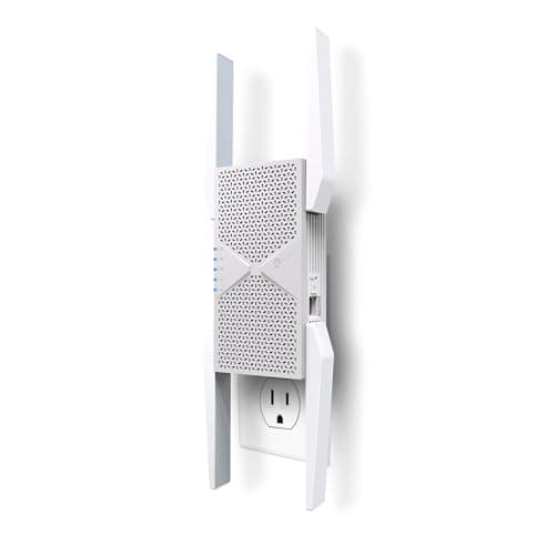 TP-Link BE10000 Wi-Fi 7 Range Extender RE653BE | 10 Gbps Tri-Band Wireless Repeater | 2.5 Gbps Ethernet Port | Internet Signal Booster for Home | Up to 2800 sq.ft, 128 Devices | 6 GHz, MLO, EasyMesh