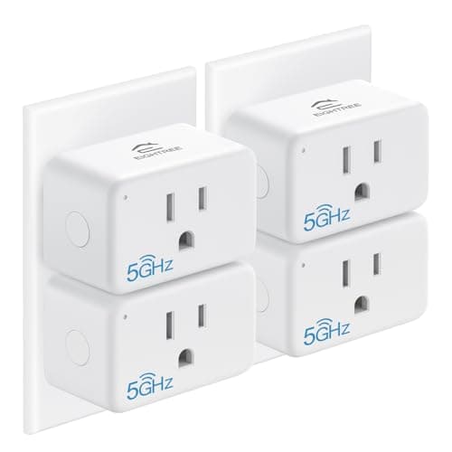EIGHTREE Mini Smart Plug 5GHz Wi-Fi Compatible 15A, Smart Plugs That Work with Alexa & Google Home & SmartThings, Energy Monitor, Remote Control, Timer & Schedule, Wi-Fi Plugs