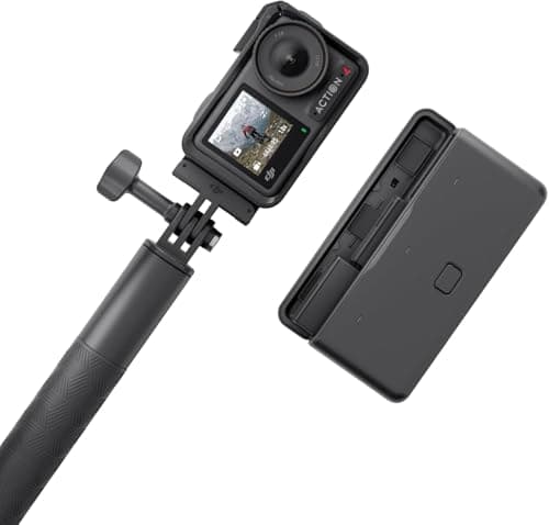 DJI Osmo Action 4 Adventure Combo, 4K/120fps Waterproof Action Camera with a 1/1.3-Inch Sensor, 10-bit & D-Log M Color Performance, Up to 7.5 h with 3 Batteries, Outdoor Camera for Travel, Biking