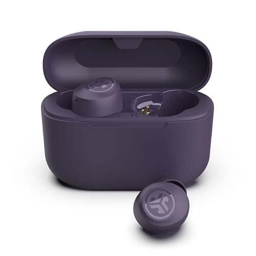 JLab Go Air Pop+ True Wireless Earbuds, in Ear Headphones, Bluetooth Earphones, 35H Playtime Ear Buds, Bluetooth Earbuds with Microphone, USB-C Charging Case, Dual Connect, EQ3 Sound, Violet