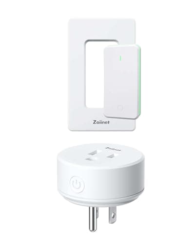 Zoiinet Remote Control Outlet Plug Switch, Buckle Design & Removable Wireless Light Switch, No Wiring Needed, 300 ft, 15A/1500W, Programmable, for Household Appliances