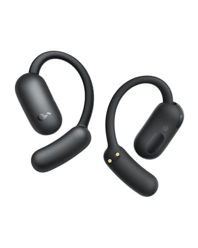 soundcore AeroFit 2 by Anker, Open-Ear Headphones, Real-Time Translation Earbuds, 4 Adjustable Positions for Every Ear Size, 2× Richer Bass, Hi-Res, 42H Playtime, IP55,AI Clear Calls,Wireless Charging