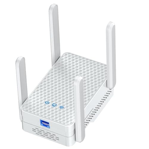 2026 WiFi 6 Extender Signal Booster, Longest Range up to 19980 sq.ft for Home, AX3000 Dual Band WiFi Repeater, Wireless Internet Extender with Gigabit Ethernet Port, 10X Faster Access Point, Onemesh