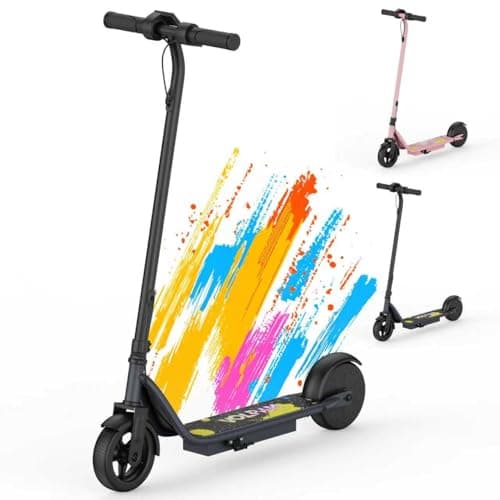 VOLPAM Electric Scooter, 350W/500W Powerful Motor, 8.5"/10" Solid Tires, 19/22Mph, 28/23/21/16 Miles Max Range, Dual Braking