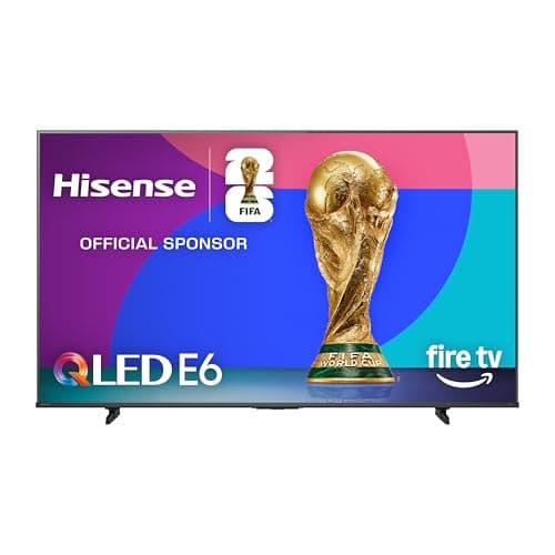 Hisense 55" E6 Cinema Series QLED 4K UHD Smart Fire TV (55E6QF, 2025 Model) - QLED, AI Light Sensor, Dolby Vision · Atmos, Voice Remote with Alexa, Motion Rate 120, HDR 10+ Adaptive, Game Mode Plus