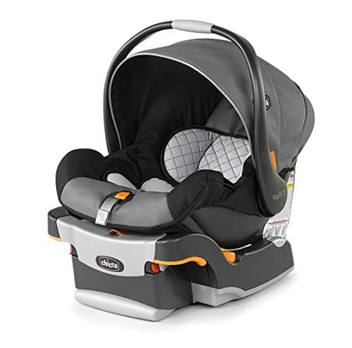 Chicco KeyFit 30 Infant Car Seat and Base, Rear-Facing Seat for Infants 4-30 lbs., Infant Head and Body Support, Compatible with Chicco Strollers, Baby Travel Gear | Orion/Grey