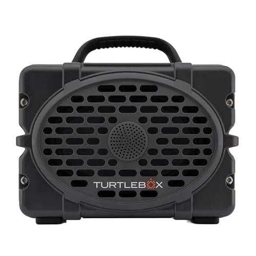 Turtlebox Original Gen 3: Portable Outdoor Bluetooth Speaker – Ultra-Loud (120dB), Waterproof (IP67), Rugged, Impact-Resistant, 3-Day Battery | Party Mode: Unlimited Pairing for Stereo Sound, Gray