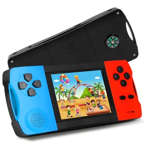 Handheld Games for Kids with Built-in 100+ Classic Retro Games, 3.2" IPS Screen Portable & Rechargeable Arcade Gaming Player,Travel Toys Birthday Gift for Boys Girls