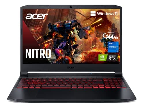 Acer Nitro 5 AN515-57-79TD Gaming Laptop | Intel Core i7-11800H | NVIDIA GeForce RTX 3050 Ti Laptop GPU | 15.6" FHD 144Hz IPS Display | 8GB DDR4 | 512GB NVMe SSD | Killer Wi-Fi 6 | Backlit Keyboard