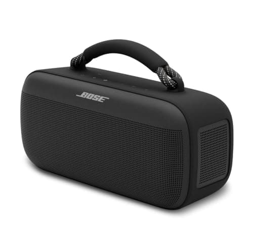 Bose SoundLink Max Bluetooth Speaker - Portable Wireless Party Speaker, IP67 Waterproof, Rope Handle, Up to 20 Hours of Playtime, USB-C, Built-in 3.5mm AUX Input, Black