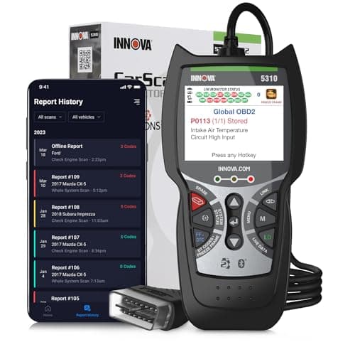 INNOVA 5310 OBD2 Scanner – ABS & SRS Code Reader, Check Engine Light Diagnostic Tool with Battery Test, Oil Reset, Live Data – Works with Most OBDII Vehicles 1996 & Newer