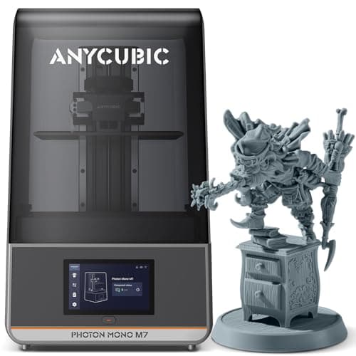 ANYCUBIC Photon Mono M7 Resin 3D Printer, 10.1 inch 14K HD Screen with COB LighTurbo 3.0 System, 150mm/h Fast Printing, Intelligent 3D Resin Printer, Build Volume of 8.77''x4.96''x9.05''